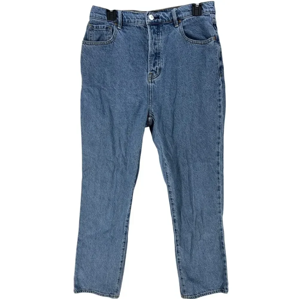 PacSun Jeans Size 29 Blue Medium Wash Denim Button Fly High Rise Straight Y2K